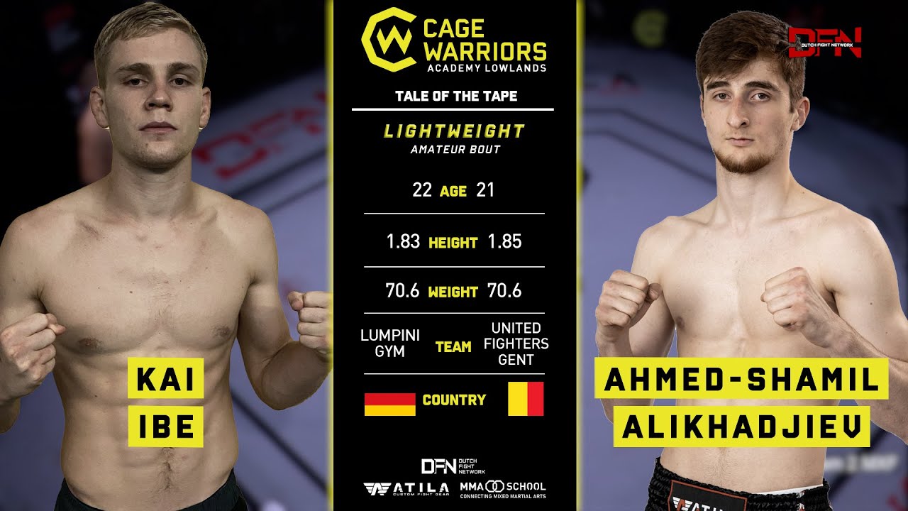 Fight 21: Kai Ibe vs Ahmed Shamil Alikhadjiev | Cage Warriors Academy Lowlands 1
