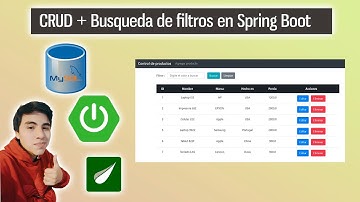 Desarrollo de una búsqueda de filtros y CRUD con Spring Data JPA , Hibernate , MySQL y Thymeleaf