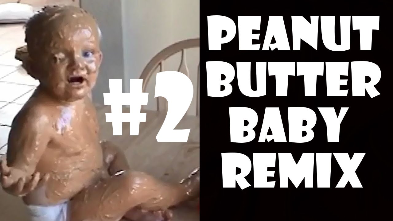 baby in peanut butter