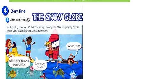 CEFR Year 3 | Module 4 Year In Year Out | Story Time TB pg 42 43 | The Snow Globe