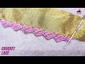 Crochet Lace Edging Border | Crosia | Qureshia | कुरैशिया | New Lace Design | Dupatta Design 963