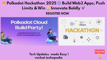 🚀 Polkadot Hackathon 2025 🌐 Build Web3 Apps, Innovate & Win Big 🏆 Join the Web3 Revolution ⚡