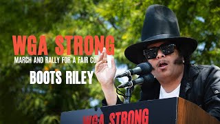 Boots Riley Recites &quot;Everything&quot; acapella at the WGA Strong: March and Rally for a Fair Contract