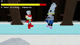 First Look at Snowdin Dust Sans| UnderQuest | ROBLOX