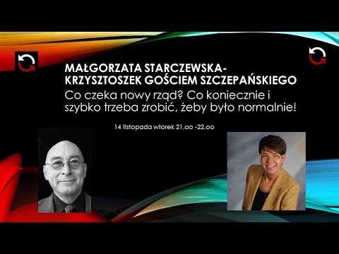                     dr Małgorzata Starczewska-Krzysztoszek gościem Szczepańskiego
                              