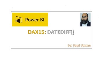Dax15 - Datediff (How to calculate difference between two dates in Power BI!)