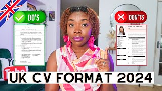 How To Write A CV In UK Format 2023 | FREE UK CV Template + Checklist