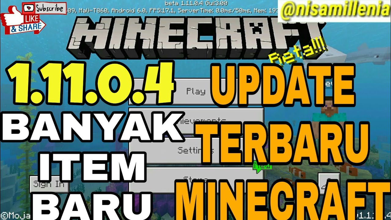 UPDATE TERBARU MINECRAFT !! Cara Download MINECRAFT Versi 1.11.0.4