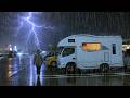 豪雨!雷鳴!雨音に癒される車中泊の夜5選【総集編】