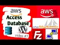 Access database in wordpress AWS || phpmyadmin panel,putty,filezilla || AWS || #7