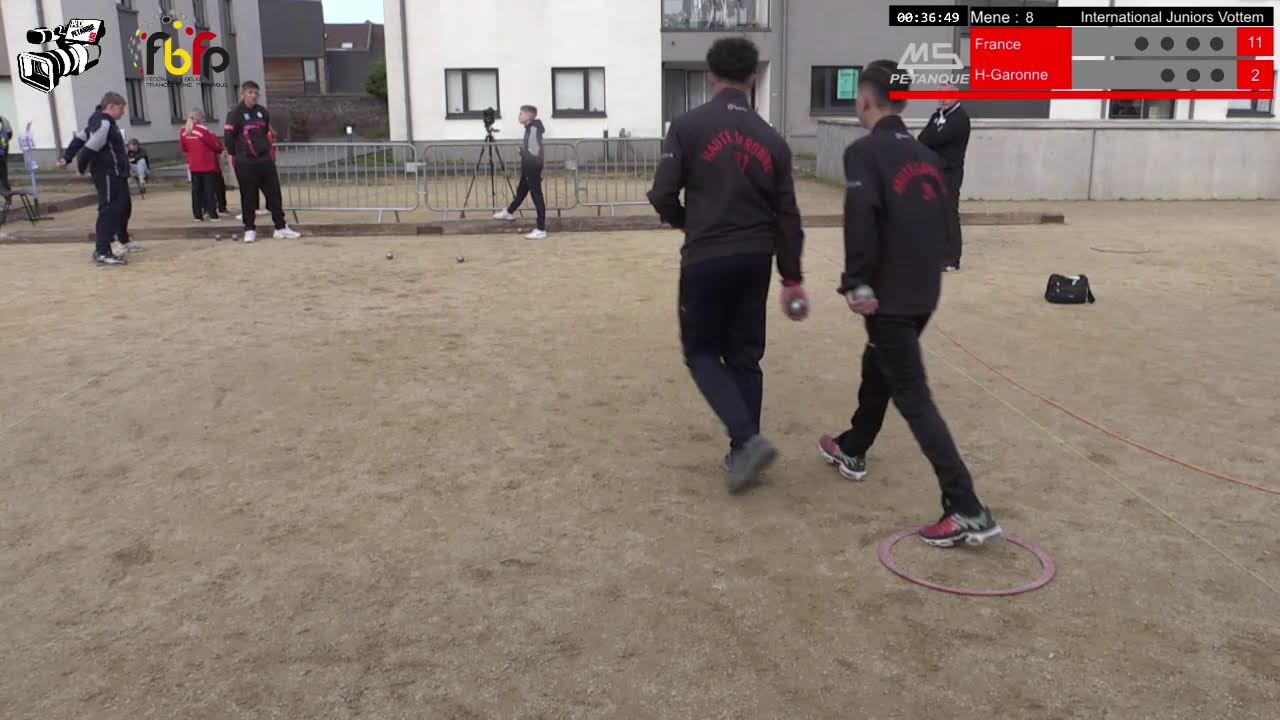 Miniature : Pétanque 2025 : International juniors à Vottem, 6ème partie