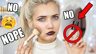 FULL FACE OF MAKEUP USING PRODUCTS I HATE CHALLENGE!