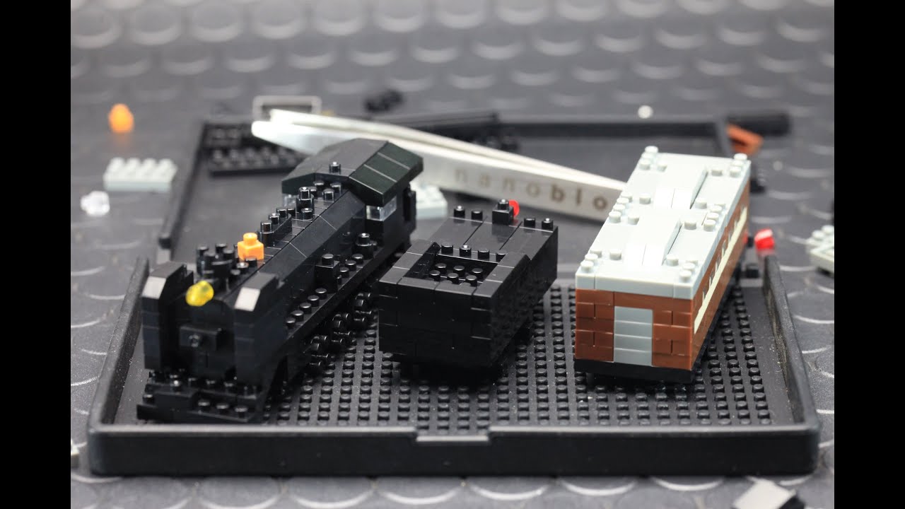 【ナノブロック】難易度3「ナノゲージ　トレインコレクション 蒸気機関車」組立編