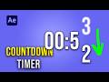 Countdown Timer in After Effects (Beginner Tutorial)