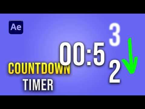 Countdown Timer in After Effects (Beginner Tutorial)