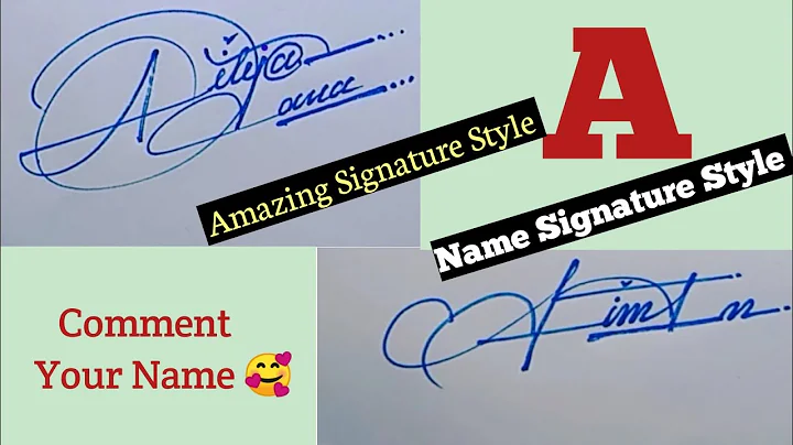 Amazing Signature Style Letter'A'✅ |A Signature Style|Aditya Name Signature#aiman signature style
