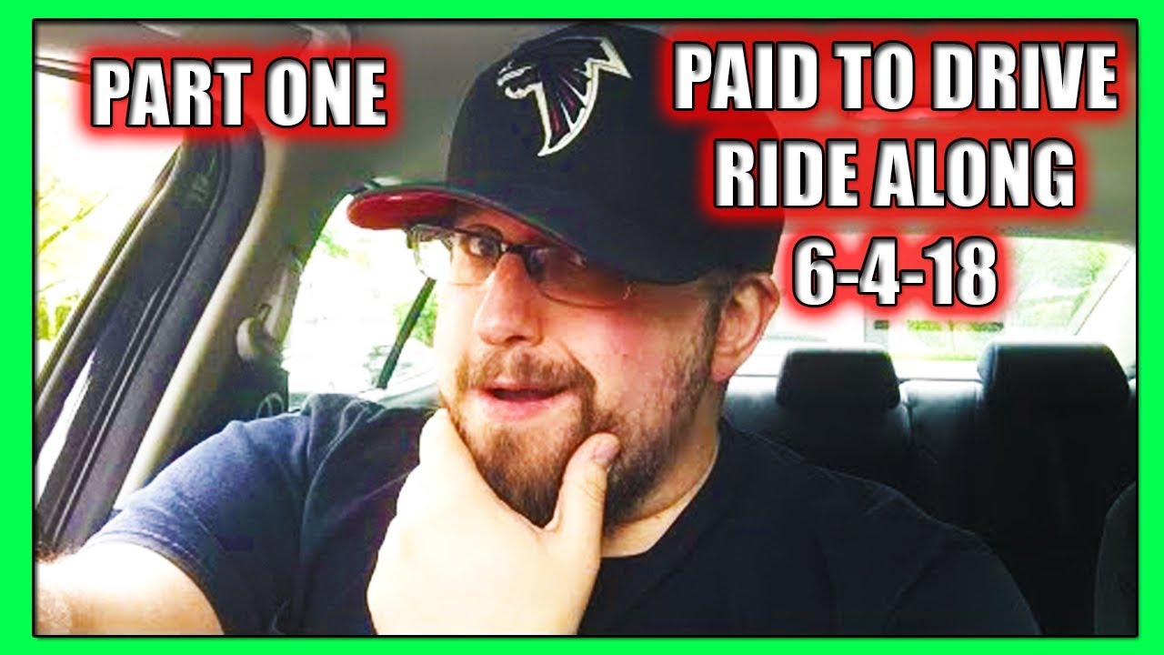 Paid to Drive Ride Along Lifestream 6-4-18 (GrubHub Delivery Driver Experience)