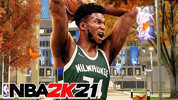 NBA 2K21 NEXT GEN GIANNIS ANTETOKOUNMPO BUILD - OVERPOWERED SLASHER BUILD