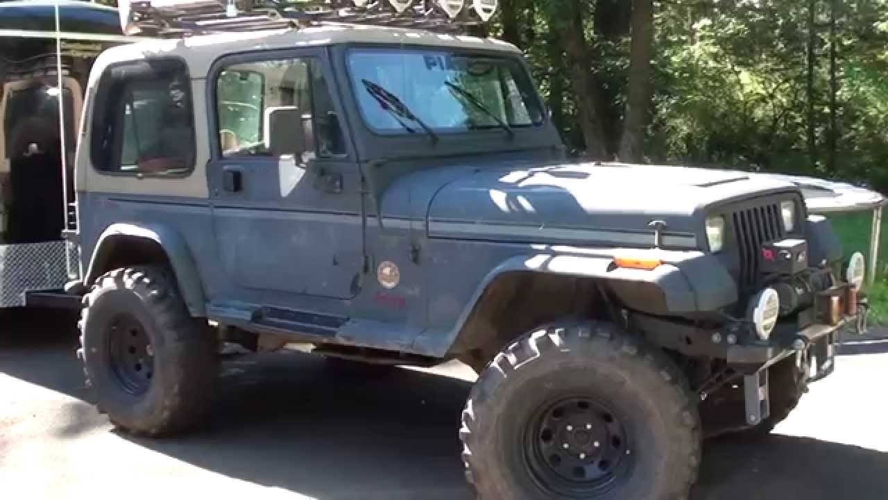 95 Jeep Wrangler YJ Mods - YouTube