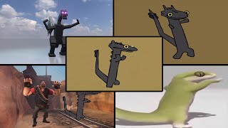 Toothless dancing meme in different versions