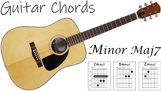 How to play GUITAR 🎸 - Minor Maj7 CHORDS 🎵