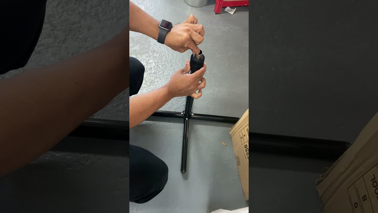 how to extend the pole of  SPICOM 16" Oscillating Standing Pedestal