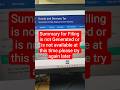 Summary for Filing is not Generated or is not available at this time.please try again later