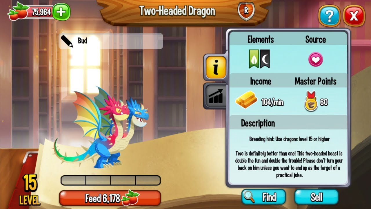 Two Headed Dragon Dragon City