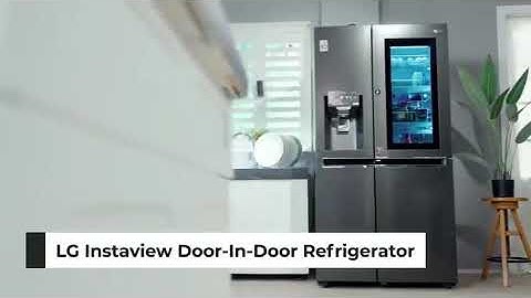 Lg refrigerator door in door side by side