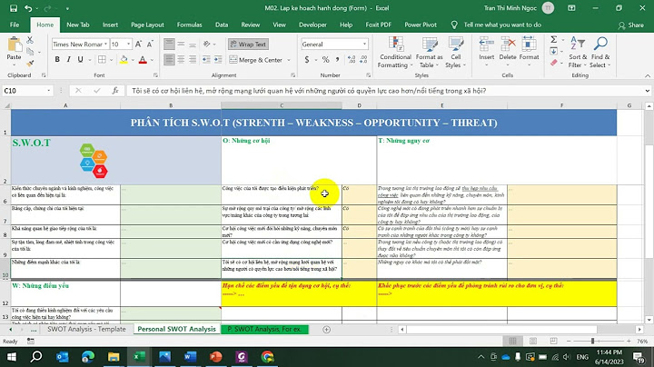 Bài tập cá nhân về phân tích sswot năm 2024