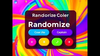 Simple Color Randomizer using  React JS Beginner Project