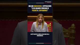 MELONI SMASCHERA L'OPPOSIZIONE  "ECCO QUANDO FINIREMO DI PAGARE IL SUPERBONUS"
