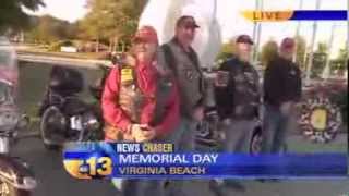 LIVESHOT: Virginia Patriot Guard pays tribute to fallen servicemembers on Memorial Day, 2013