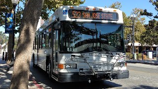 Santa Clara VTA 2001 Gillig Low Floor 40' 1015 on Route 523 Rapid