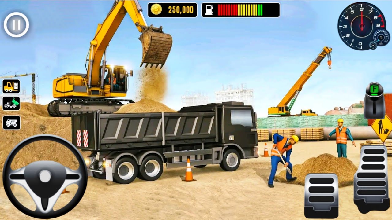 Real City Construction Games 3D - Heavy JCB Excavator Construction Games 2026 - Android GamePlay