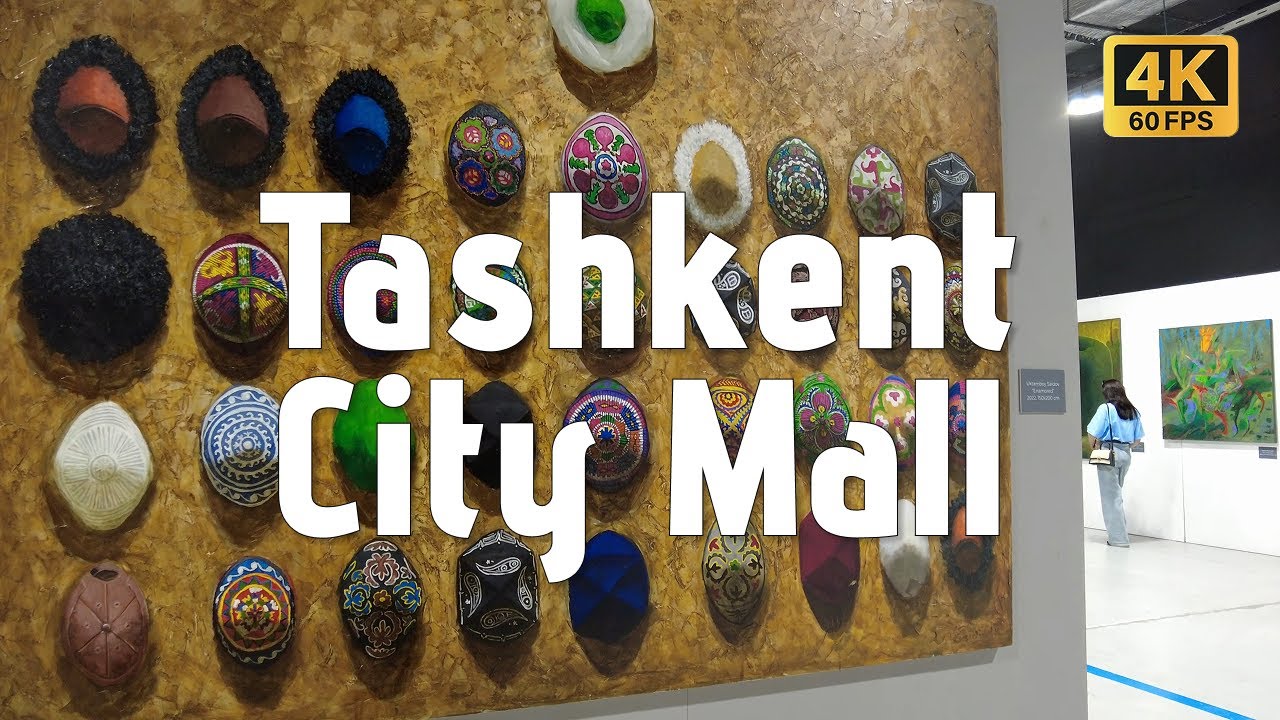 Inside Tashkent City Mall: Cars, Art & Rooftop Views | Uzbekistan 4K
