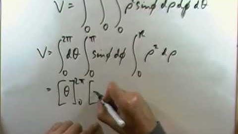 Triple Integration 2 - spherical coordinates