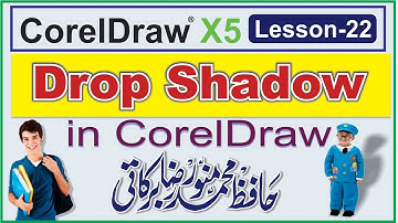 Drop Shadow tool in Coreldraw . Learn Coreldraw in Hindi tutorial 22