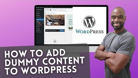 How To Add Dummy Content Quickly To WordPress 2023 #wordpressthemecustomization