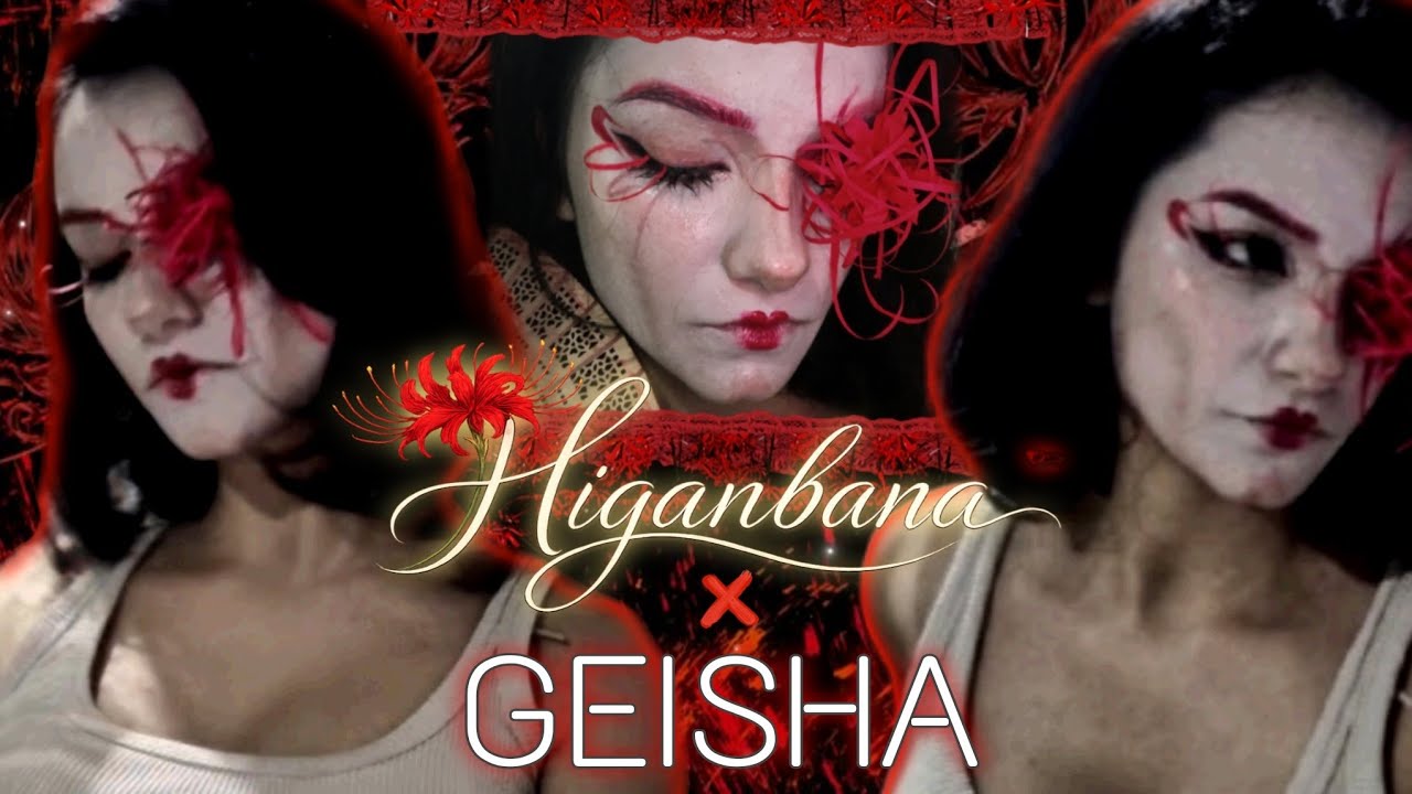 Higanbana X Geisha inspired makeup ❤️‍🔥