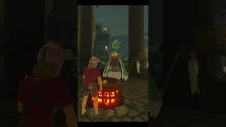 リト族の前で鶏肉料理 #ゼルダの伝説 #ティアキン #ブレワイ