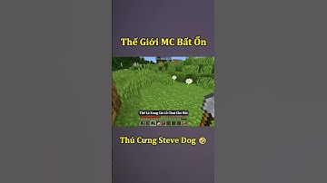 Thế Giới Minecraft Bất Ổn - Thú Cưng Steve Dog 🤣 #shorts