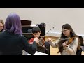 Lucas playing violin in Christmas concert 2022.