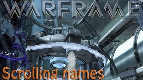 Warframe - Relay Terminal with Tenno names