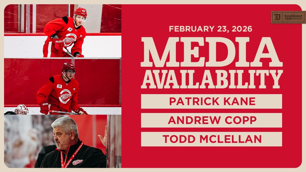 Patrick Kane, Andrew Copp, Todd McLellan Practice Media Availability | Feb 23, 2026