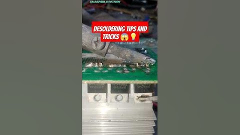 Desoldering tips and tricks -Tip 11 Use the right quantity of solder #desoldering #shortsfeed #video