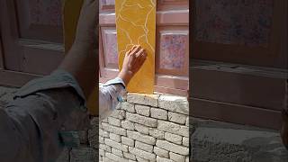 Amazing 3D Paint Texture Design | Luxury Wall Texture Art #Shorts #diy #viral