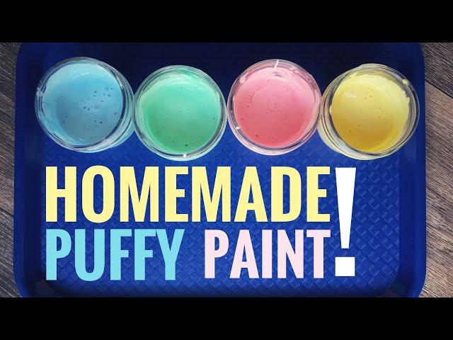 The BEST DIY Puffy Paint Recipe (Dries SUPER Puffy!)