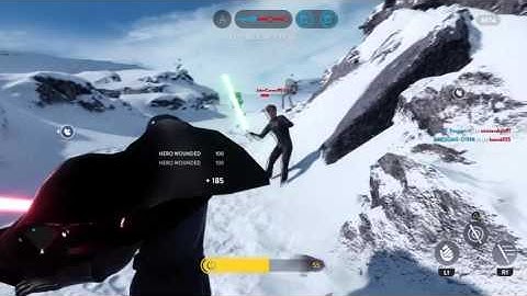 Star Wars Battlefront Darth Vader Gameplay + duel with Luke Skywalker!