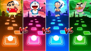Shinchan vs Doraemon vs Ninja Hattori vs Hagemaru - Tiles Hop EDM Rush
